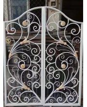 Small wrought iron courtyard gates