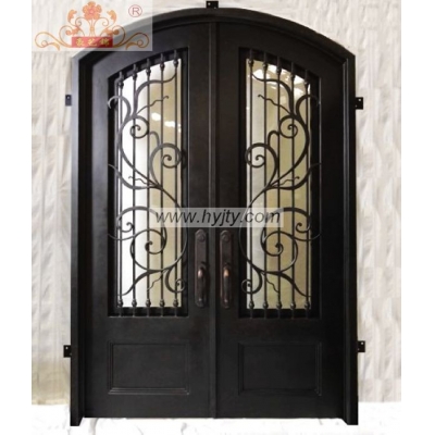 Wrought iron entrance doors