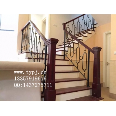 Iron art stair handrails